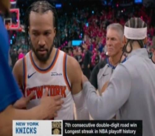 尼克斯季后赛客场已连续七场赢对手两位数创NBA历史纪录！