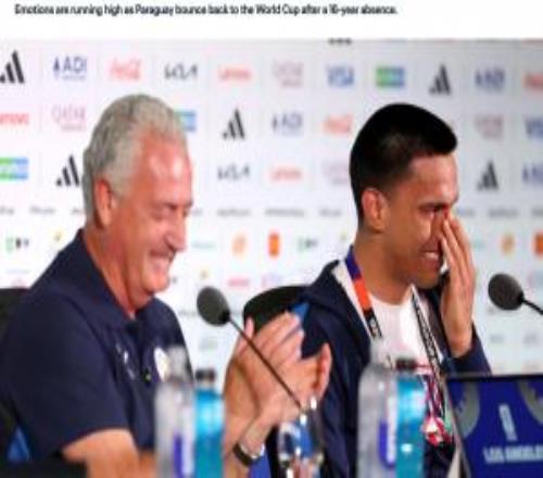 巴拉圭时隔16年重返世界杯!迭戈戈麦斯出席赛前发布会热泪盈眶