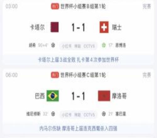 今日前两场均11战平，后两场海地vs苏格兰、澳大利亚vs土耳其