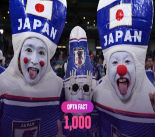 日本vs突尼斯将是世界杯历史第1000场比赛,首场比赛已过去96年