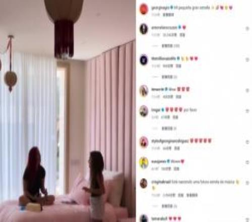 乔治娜晒C罗女儿唱歌视频,梅西妻子安东内拉点赞+评论: