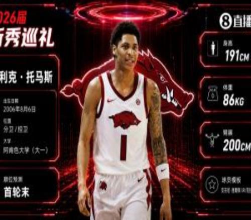 模板JR的神经刀托马斯：阿肯色微波炉分卫三分命中率41.6%