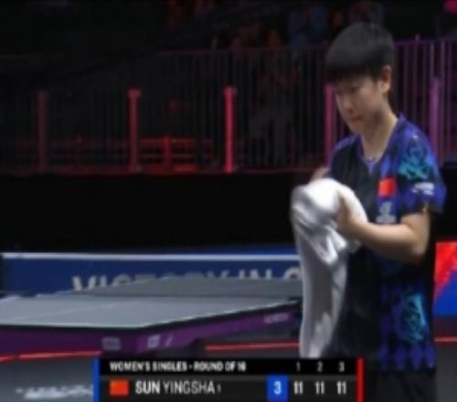 孙颖莎3比0梅谢芙，晋级2026WTT美国大满贯女单八强