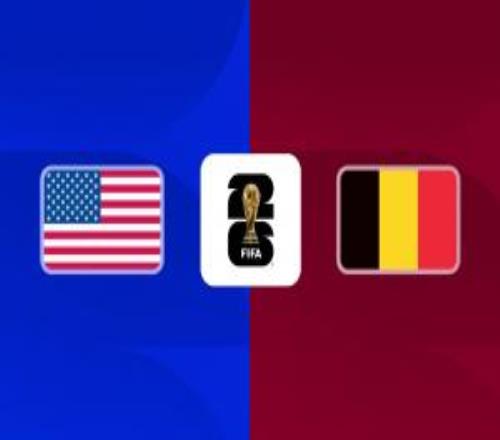 巴洛贡先发！美国vs比利时：普利西奇出战，卢卡库丁丁多库替补