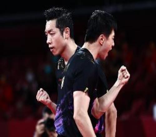 马龙许昕30击败严升蔡顺航，晋级全国乒乓球锦标赛男双16强