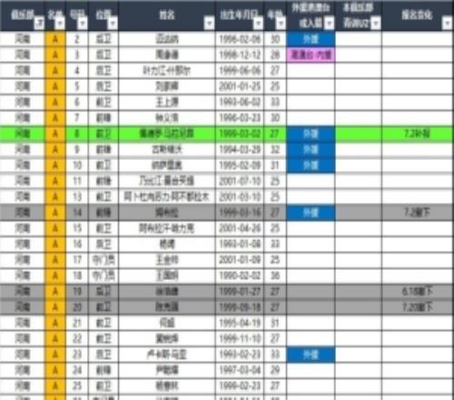 河南队、大连英博、深圳新鹏城2026中超联赛报名名单夏窗后