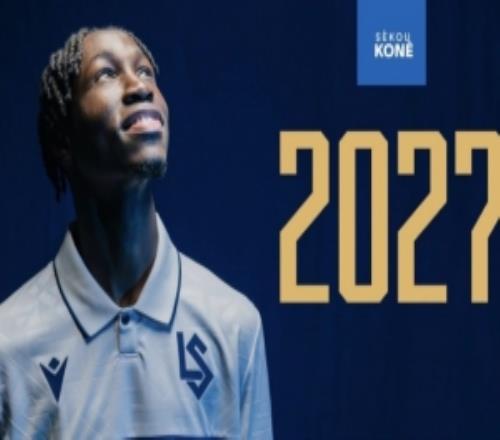 曼联官方：塞库科内再次租借加盟洛桑，租期至202627赛季结束