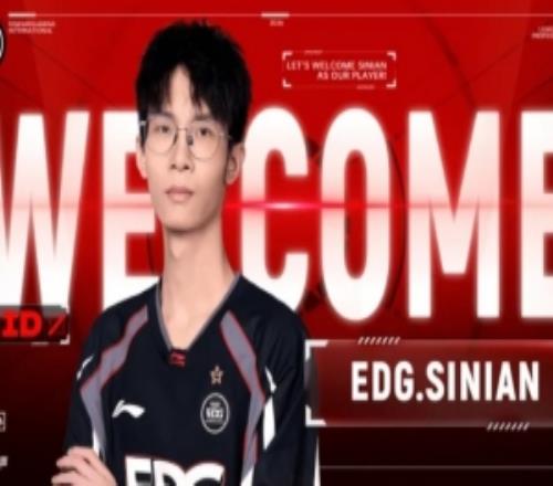 EDG发布人员变动公告：青训中路sinian上调至一队