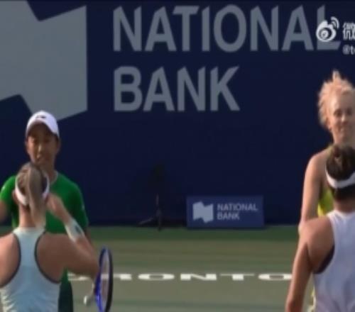 张帅西尼亚科娃20亨特克劳茨克，晋级WTA1000多伦多站女双四强