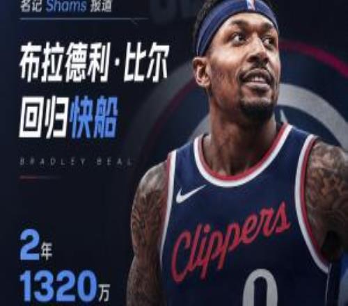Shams：比尔2年1320万回归快船！第2年球员选项！