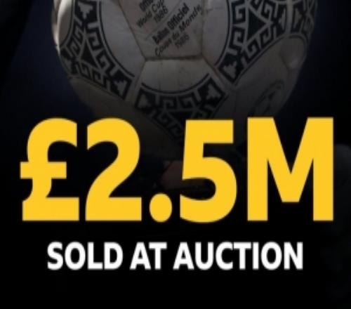 BBC：马拉多纳上帝之手进球被成功拍卖，成交价250万英镑