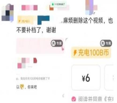 花钱求删切片JKL粉丝百元打赏B站UP请求不要上传其泽丽集锦