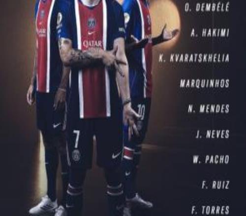 金球30人候选联赛分布：法甲10人，西甲7人、英超5人、沙特联2人