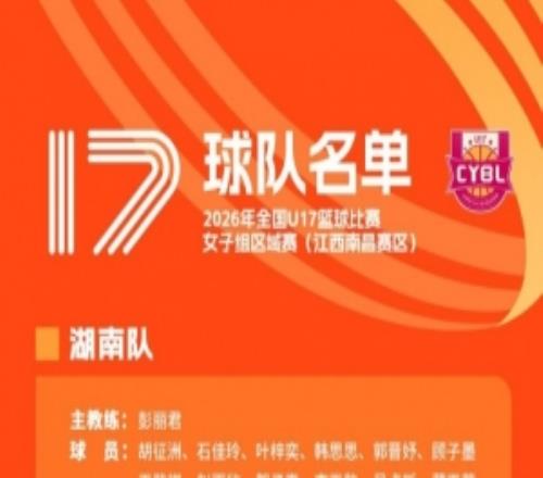 天下U17女篮区域赛9月21日开赛参赛步队及职员名单出炉