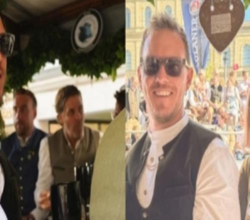 图片报：纳格尔斯曼携妻子加入慕尼黑啤酒节活动