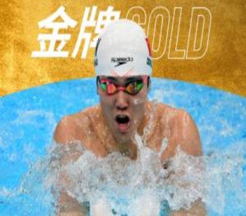 第19金！男子100米蛙泳：董志豪和日本选手并列第一，覃海洋铜牌