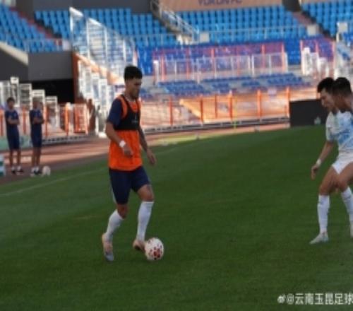 云南玉昆与兰州陇原竞技进行第二场内部教学赛，最终玉昆51获胜