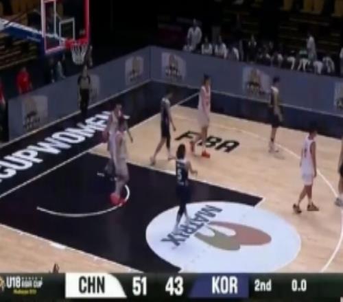 半场战报中国U18女篮领先韩国队8分李沅珊16+6孙晗昀15分
