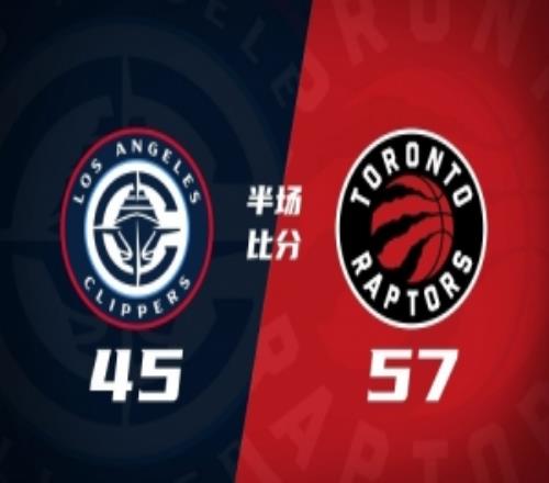 半场战报猛龙领先快船12分小卡缺阵巴雷特15+4+4八村塁14分