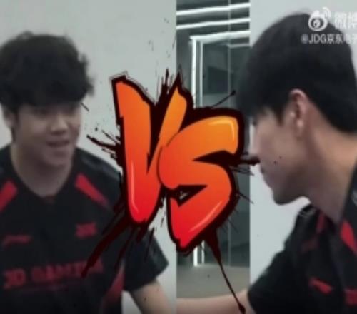 JDG分享选手日常：Angel与Gala的乒乓比武大会