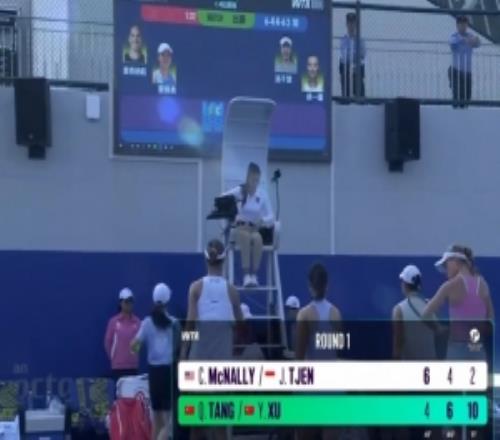 汤千慧徐一璠21麦克纳莉曾丽美，晋级WTA1000武网女双16强