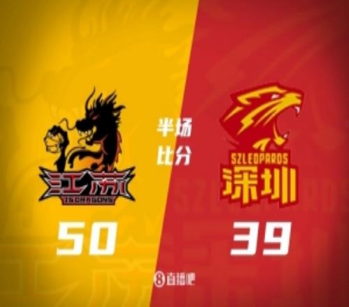 半场战报江苏5039深圳亨特13分庞峥麟13分王浩然首秀10分