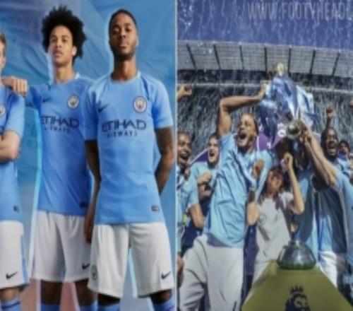 FootyHeadlines：曼城新赛季球衣将致敬201718的百分赛季
