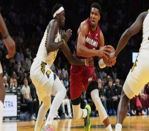 NBA杯热火3人20+大胜步行者克莱7记三分字母三双哈利缺阵